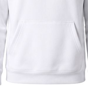 Sudadera con Capucha Blanca Básica, Manga Larga, Informal, con Cordón Ajustable y Bolsillo Tipo Canguro para Uso Diario - Product Image 5