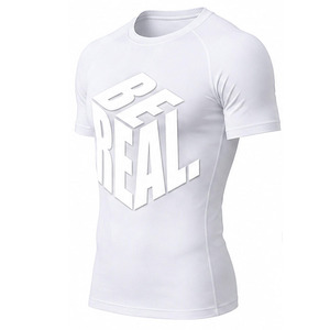 T-shirt de compression pour homme, idéal pour la gym, le sport, l'entraînement, le fitness et les loisirs – Personnalisable OEM/ODM – Fournisseur en gros d'activewear et de vêtements de sport - Product Image 3