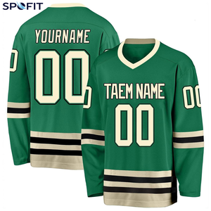 Camiseta de Hockey sobre Hielo para Equipos Profesionales, Personalizada con Sublimación a Todo Color, Nombre, Número y Logotipo, Tela de Alta Resistencia 100% Poliéster, Deportiva - Product Image 4