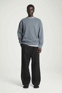 Sweat-shirt polaire pour homme à col ras du cou, coupe décontractée, 100% coton épais, imprimé, doublé, séchage rapide, style vintage, pour l'hiver - Product Image 6