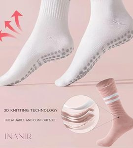 Pilates <b>Socks</b> With <b>Grips</b> for Women Cute Non Slip Crew Gripper Yoga <b>Sock</b>-Grippy Sticky for Hospital/Dance Barre/Workout - Product Image 5
