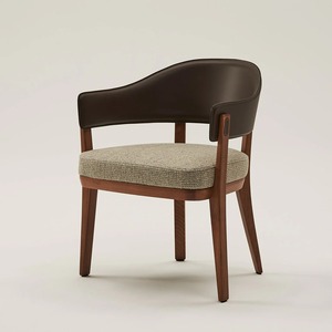 เก้าอี้ทานอาหารไม้เนื้อแข็งเกรดเชิงพาณิชย์ เบาะผ้าหุ้ม ทนทาน เหมาะสำหรับร้านอาหารและโรงแรม - Product Image 1