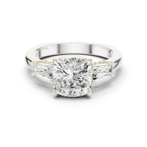 Bague en diamant de laboratoire de qualité supérieure, taille ronde et coussin, bijoux de mariage élégants, fournisseur OEM en gros - Product Image 2