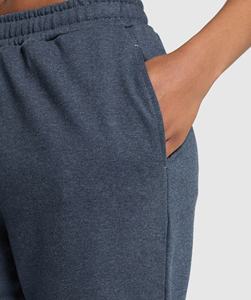 Pantalones de gimnasio de cintura media con diseño personalizado para mujer Pantalones de chándal de punto de algodón de ajuste regular con cordón y Frente plano para el invierno - Product Image 4