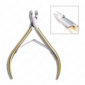 Coupe-cuticules de luxe en acier inoxydable doré, outil de soin professionnel de précision pour peaux mortes, vente en gros - Product Image 5