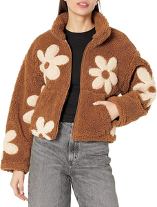 Veste en polaire sherpa à fermeture éclair intégrale pour femme, qualité supérieure, personnalisable, confortable, respirante, réversible - Product Image 6