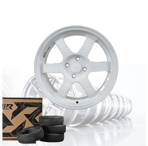 Jante de voiture en alliage d'aluminium 3R BLANCHE JDM 15 pouces 4 trous 100 04115-V30 - Product Image 5