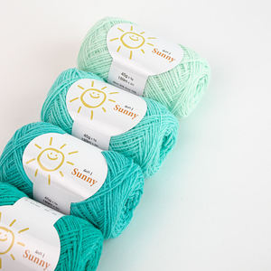 Hilo de ganchillo YARNA Sunny (45g) ligero, vibrante, para decoración del hogar, tono cítrico, natural, suave al tacto, premium, para manualidades. - Product Image 1