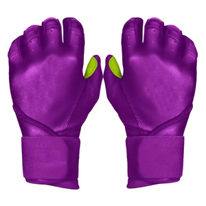 Gants de frappeur de baseball professionnels haut de gamme en cuir de chèvre, respirants, avec fermeture auto-agrippante, légers, durables, pour entraînement (gauche) - Product Image 5