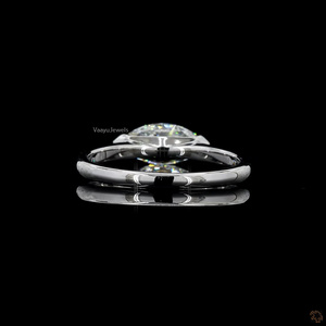 Luxury IGI Certified Lab Grown Diamond <b>Solitaire</b> <b>Ring</b> | Marquise Cut | 10K 14K 18K Solid Gold & 925 <b>Silver</b> Wedding Jewelry - Product Image 4