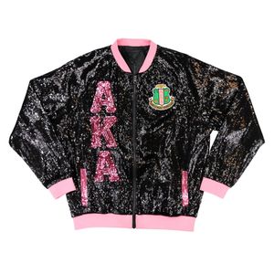 Black Pink <b>Sequin</b> <b>Jacket</b> Women Shimmer Bomber Outerwear Fashion Casual <b>Jacket</b> Long Sleeve Party Coat Stylish Embellished Apparel - Product Image 1