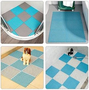 Soft PVC Non Slip Splicing Shower Floor <b>Mat</b> Pool Bathtub Drain Tiles - Product Image 4