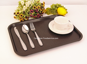 Plateau pour restauration rapide, plateau en plastique avec surface texturée, plateau de restaurant durable, vaisselle et assiettes écologiques de style américain - Product Image 3