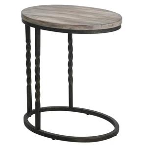 Customized Wooden C-Shaped <b>Nesting</b> Coffee <b>Table</b> Set with Iron Frame Modern Design Durable & Eco-Friendly Storage Solution - Product Image 6