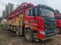 Bomba de Concreto Sany Usada de Alto Rendimiento 60m 2022 con Pluma Plegable de 5 Secciones, Motor Diésel y Chasis-Transmisión Integrado - Lista para Usar