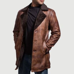 New Ready Stock <b>Men</b> Leather <b>Jacket</b> Fashion Casual <b>Biker</b> Coat Wholesale Bulk - Product Image 4