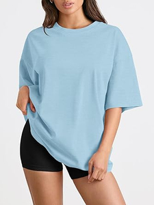 <b>Women's</b> Plus Size Streetwear T-<b>Shirt</b> with Canvas Fabric for Gentle Comfort Clean Lines Easy Fit-Relaxed Everyday Wear - Product Image 5