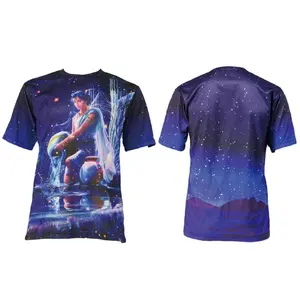 T-Shirt personnalisé 100% Polyester, uniforme OEM, Design complet imprimé, course à pied, Sport, séchage rapide