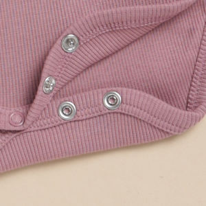 Body manches longues en bambou élasthanne bio de qualité supérieure-Rose nostalgie - Product Image 5