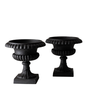 Urna de Jardín de Metal de Estilo Tradicional con Diseño Acanalado, Tallada a Mano, para Flores o Plantas Verdes - Product Image 6