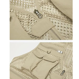 Gilet de pêche d'hiver réversible personnalisé pour hommes - Gilet tactique de chasse multi-poches avec sac de poitrine de chasse - Product Image 5