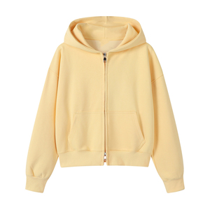 Lilac Oversized Hoodie Women Cotton Knitted Chenille Logo Custom <b>Trendy</b> <b>Hoodies</b> for Women - Product Image 2