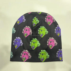 Bonnet d'hiver avec broderie personnalisée et texte personnalisé pour hommes et femmes Nouveau style Bonnet en tricot personnalisé en acrylique - Product Image 3