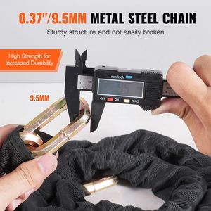 Lucchetto a Catena per Bicicletta Ultra Resistente da 1,8 Metri con Chiave, Antifurto in Acciaio per Massima Sicurezza - Product Image 3