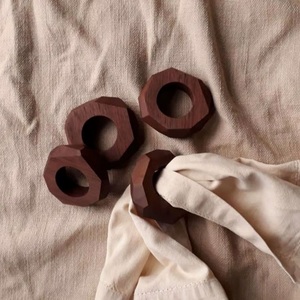 Wholesale Handmade <b>Wooden</b> Napkin Ring with <b>Rustic</b> Decorative <b>Table</b> Accessory for Wedding Hotel & Event <b>Dining</b> Export - Product Image 4
