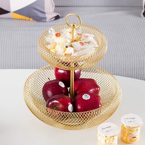 La forme élégante de la corbeille fait ressortir les fruits de manière plus attrayante ; la corbeille à fruits en métal améliore l'équilibre visuel des comptoirs. - Product Image 4