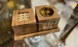 Quemador Mabkhar de madera de diseño antiguo Quemador Bakhoor de color blanco de la mejor calidad para uso en Ramadán por WONDER OVERSEAS - Product Image 4