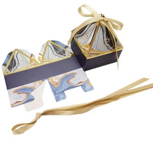 Caja de Regalo de Cartón Corrugado Piramidal de Lujo TH CBB-560, Decoración con Cinta de Perlas, Materiales Reciclados, Personalizable para Bodas y Fiestas - Product Image 5