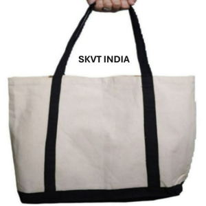 Wholesale <b>Large</b> Organic Cotton Canvas Tote Bag Reusable Grocery Shopping Zipper with Customizable Logo <b>Print</b> for Daily Use - Product Image 2