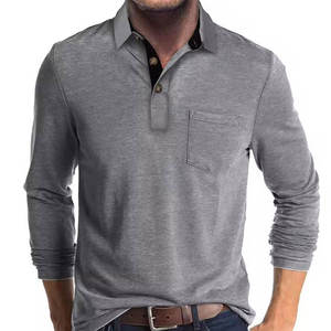 Camisa Polo para Hombre, Tejido de Algodón Suave, Estilo Clásico, Adecuada para Uso Diario y Moda Casual - Product Image 6
