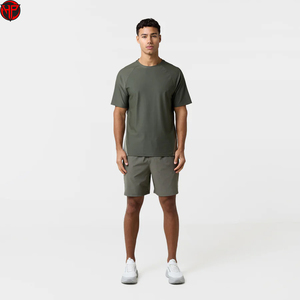 Plus Size Lightweight Breathable Casual Shirt Shorts <b>Sets</b> Mens Custom Tracksuit Men's t Shirt and Short <b>Set</b> - Product Image 1