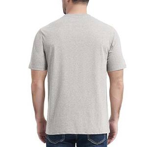 T-shirts pour hommes à motif uni, coupe classique, vêtements décontractés d'été, manches courtes, service OEM ODM, fabrication sur mesure, haute qualité - Product Image 2