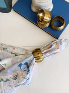 Best Quality Gold Polished Napkin Ring Metal Stainless Steel for Wedding Hotel and Restaurant <b>Tableware</b> Elegant Napkin Holder - Product Image 2