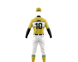 Uniforme de Béisbol de Secado Rápido de Alta Calidad con Nuevo Diseño en Venta al por Mayor, Uniforme de Béisbol Transpirable Sublimado, Ropa Deportiva para Equipos - Product Image 2