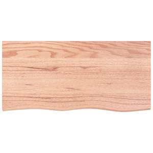 Mueble de baño de madera maciza marrón claro de 39.4"x19.7"x0.8" con encimera con tratamiento de luz - Product Image 3