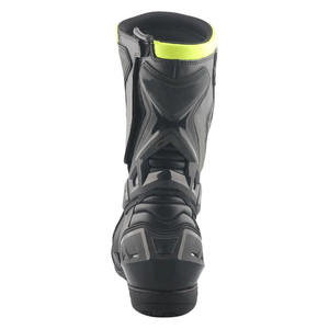 Chaussures de course moto professionnelles, bottes de moto mi-mollet protectrices, fermeture éclair latérale, logo personnalisé, sécurité motard, microfibre - Product Image 6