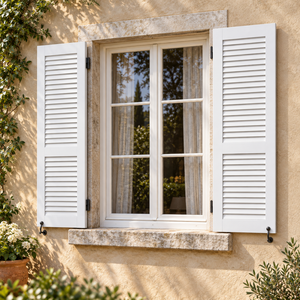 Persianas Exteriores de Madera Sólida para Decoración del Hogar, Paneles de Madera con Rejillas para Casas Clásicas, Persiana de Madera Sólida - Product Image 5