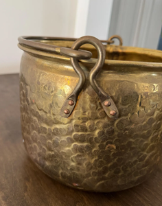 Pot de cuisson vintage en acier inoxydable avec poignée, design antique en laiton, écologique et de qualité alimentaire, pour cuisinière à gaz - Product Image 4
