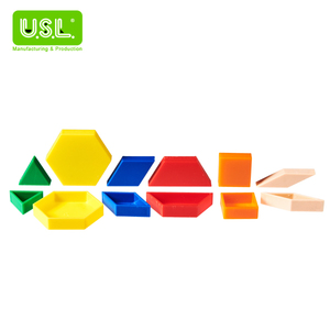 Pattern <b>Blocks</b> Shape Puzzles Math Toys for Creativity Counting and Sorting Skills - Product Image 1