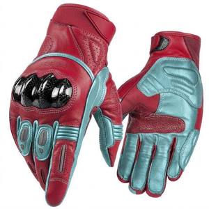 Guantes de Cuero para Motocicleta de Alto Rendimiento, Compatibles con Pantalla Táctil, Moda en Tendencia en EE. UU. y Europa - Product Image 1