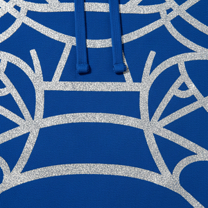 Sudadera con capucha prémium para hombre, con logotipo personalizado, estampado de telaraña en relieve, forro polar, estilo urbano, proveedor de sudaderas. - Product Image 6