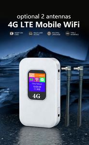 Nuevo Router <span class=keywords><strong>WiFi</strong></span> de Bolsillo M1 con Puertos para Antena Externa, Módem 4G LTE, MiFi Portátil, Mini Punto de Acceso <span class=keywords><strong>WiFi</strong></span> Universal - Product Image 4