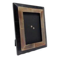 Cadre photo en corne fait main de fabrication indienne, style rustique viking, pour table ou étagère, disponible à bon prix
