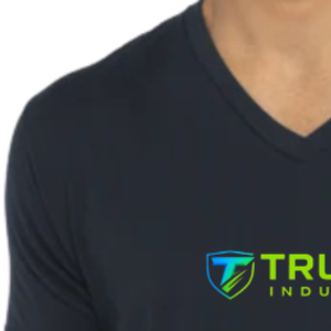 T-shirt pour homme à col en V, tissu doux de qualité supérieure, manches courtes, usage quotidien, fabricant OEM ODM personnalisé - Product Image 5