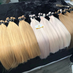 Extensiones de Cabello Humano Vietnamita 100% de Alta Calidad, Venta al por Mayor de Cabello Virgen Minh Khang Premium, 100g, Todos los Colores Disponibles - Product Image 1