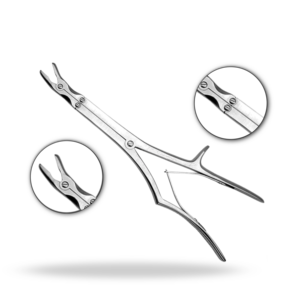 Rongeurs à double action antérieurs 10 pouces 250 mm, instrument chirurgical neurochirurgical pour la coupe osseuse et la décompression vertébrale - Product Image 1